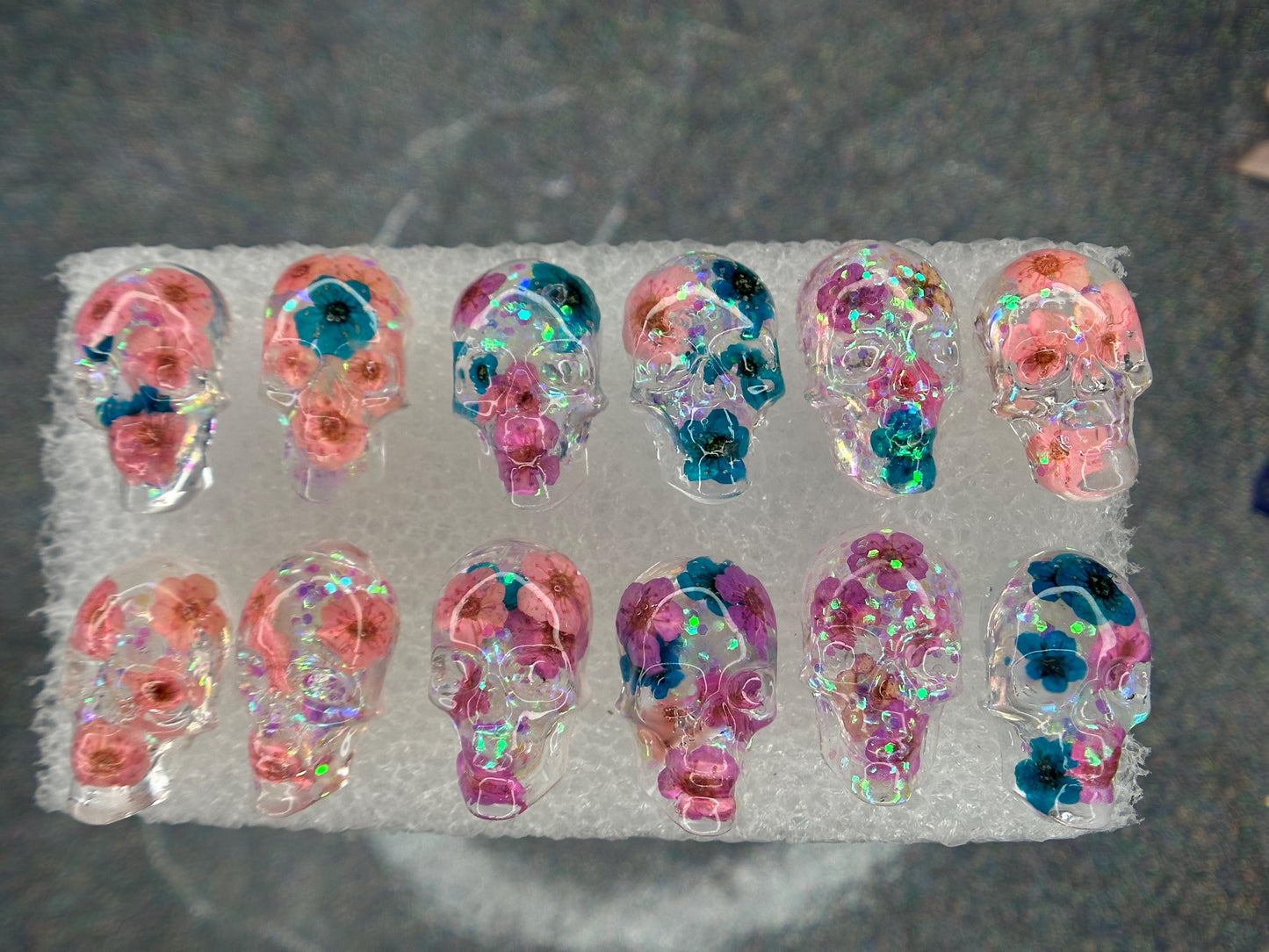 Mini Skull Pins β Set of 12