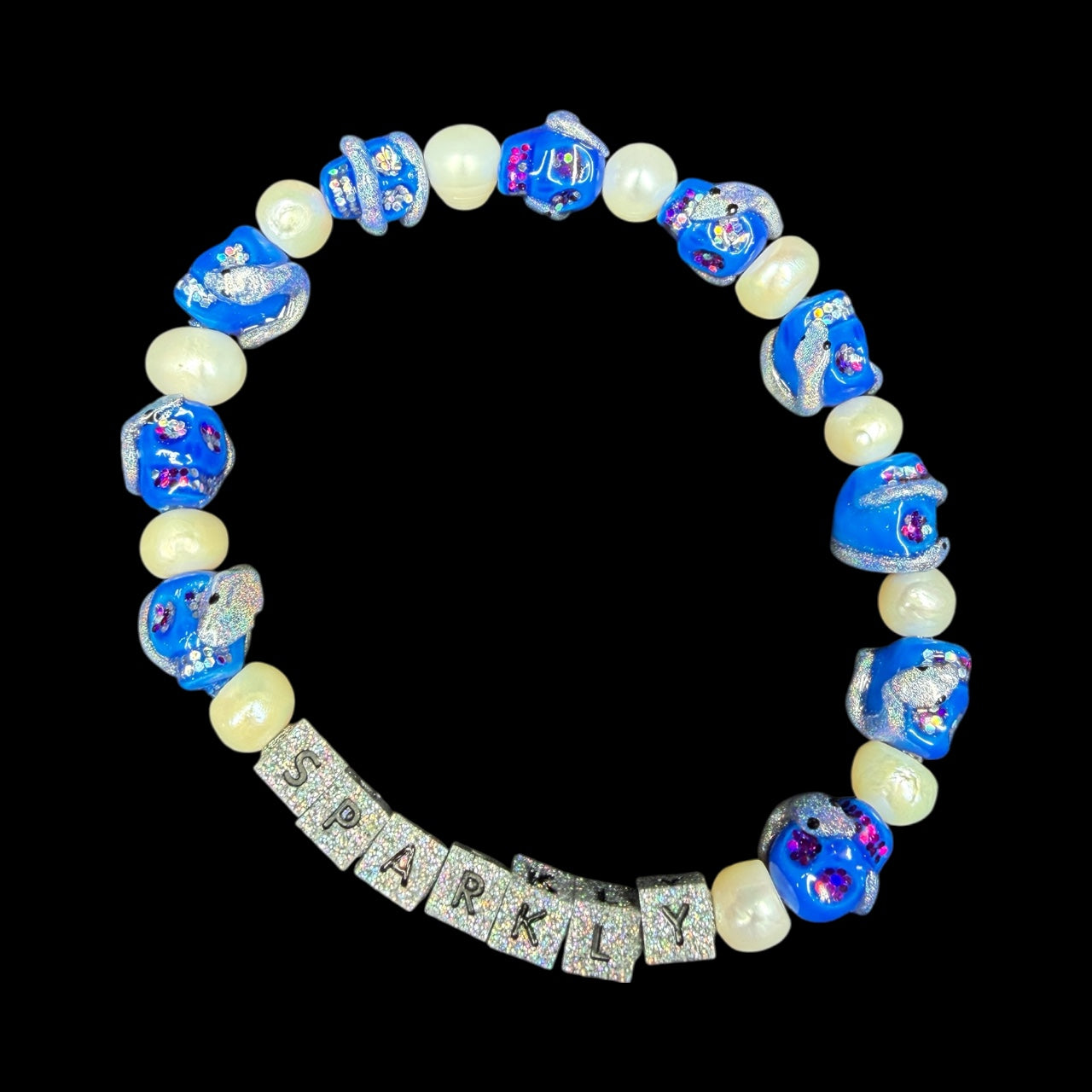 Skull Matching Set – Pet Necklace & Owner Bracelet | Handmade Gothic Accessories