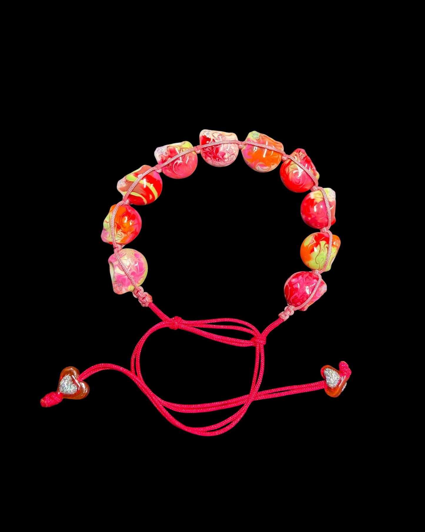 Psychedelic skull bracelet