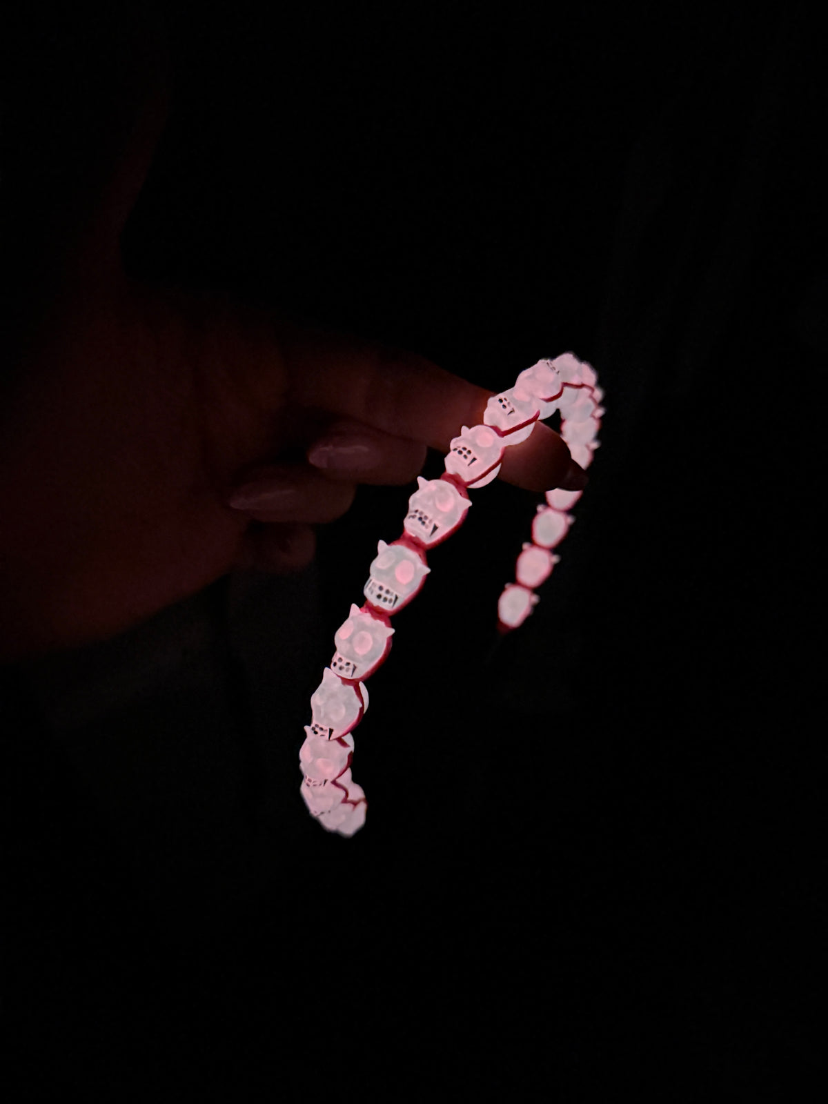 Pink Kitty Glow-in-the-Dark Headband