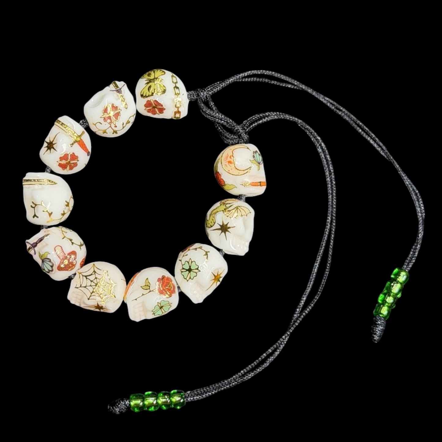 Medieval Garden Skulls Bracelet