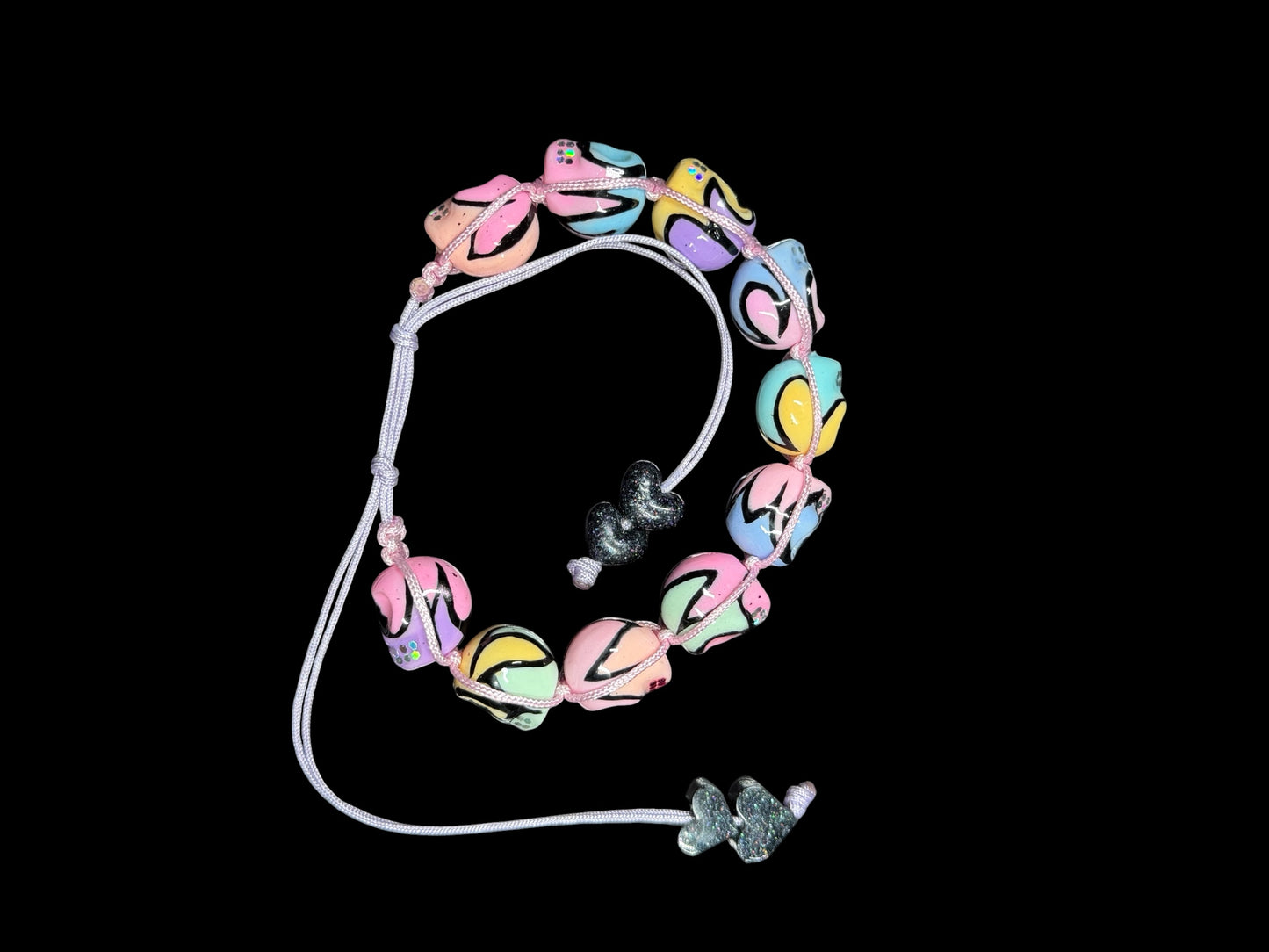 Pastel tribal skull bracelet