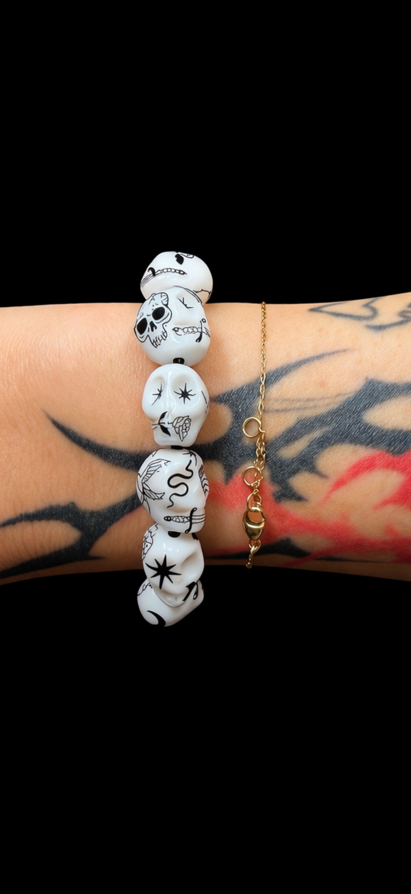 Tattoo skull bracelets